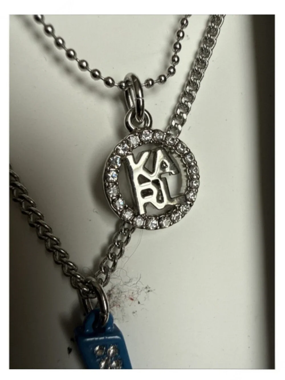 Karl Lagerfeld Blue Lightning Bolt & Crystal Accent Jewelry Set, NIB